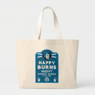 Grand Tote Bag Soirée Burns écossaise