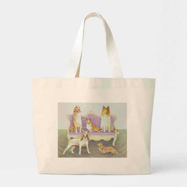 Grand Tote Bag Soiree dans le salon (Devant)