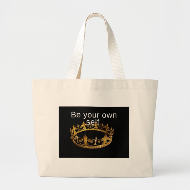 Grand Tote Bag Sois toi-même (Devant)