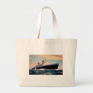 Grand Tote Bag solides solubles Etats-Unis en mer