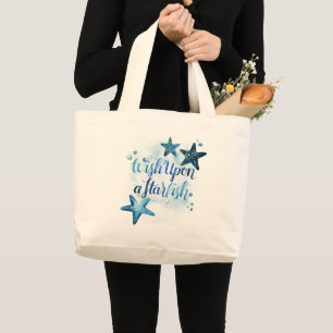 Grand Tote Bag Souhaitez-vous une étoile de mer