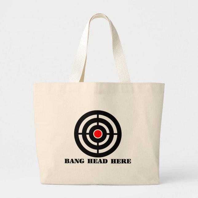 Grand Tote Bag Soulagement du stress ergonomique : Tête de bang i (Devant)
