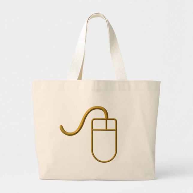 Grand Tote Bag Souris informatique (Devant)