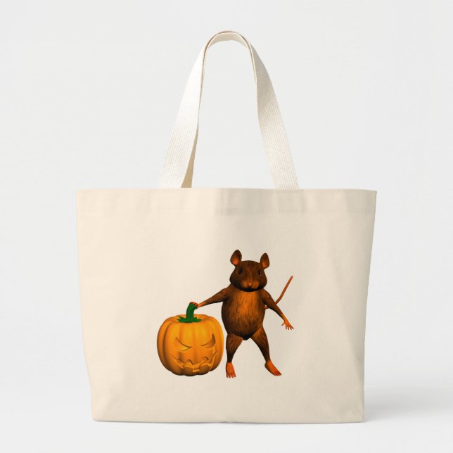 Grand Tote Bag Souris Maison (Devant)