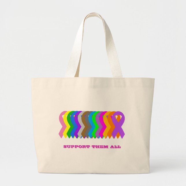 Grand Tote Bag Soutenez-les tous (Devant)