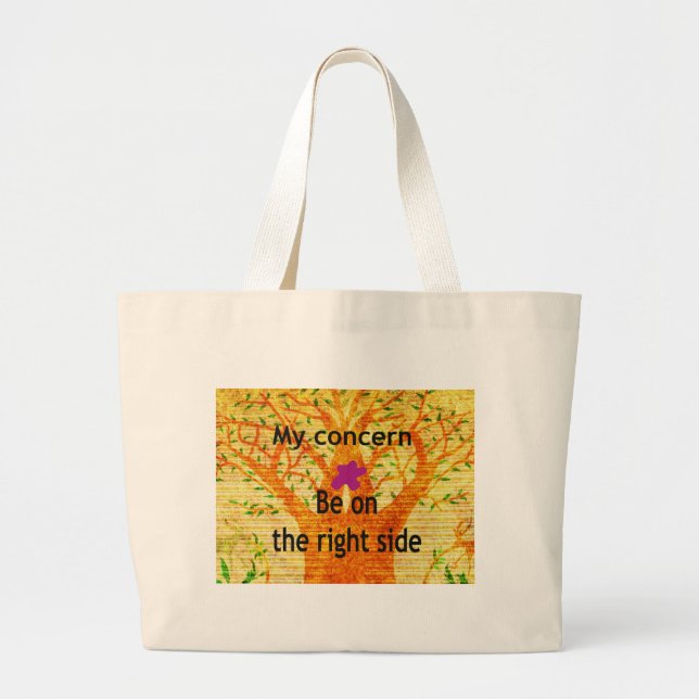 Grand Tote Bag Soyez à droite (Devant)