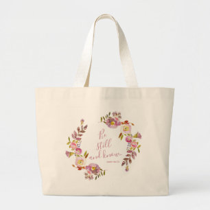 Grand Tote Bag Soyez Calme Et Sachez