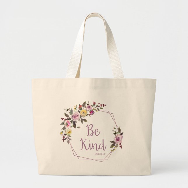 Grand Tote Bag Soyez Gentil (Devant)