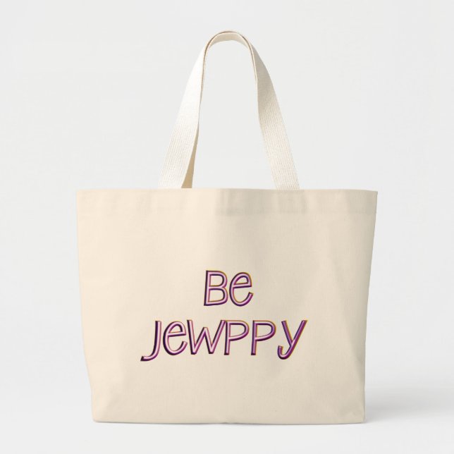 Grand Tote Bag Soyez juif (Devant)