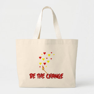 Grand Tote Bag Soyez la flamme de changement