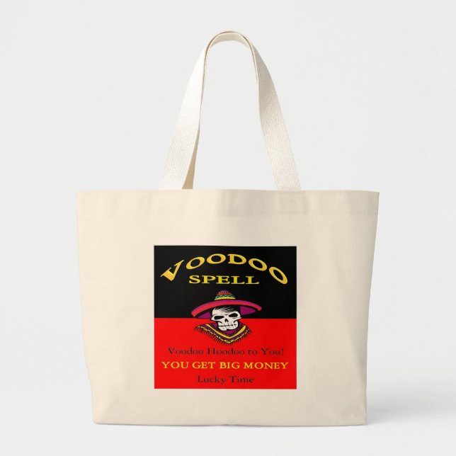 Grand Tote Bag Spell Voodoo Big Money (Devant)