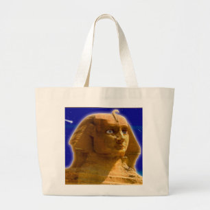 Grand Tote Bag Sphinx égyptien antique à Giza Art Design