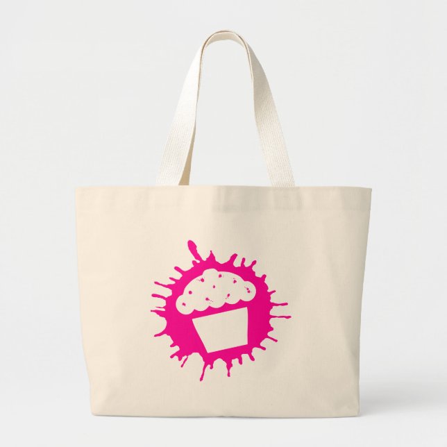 Grand Tote Bag splatz de petit gâteau (Devant)
