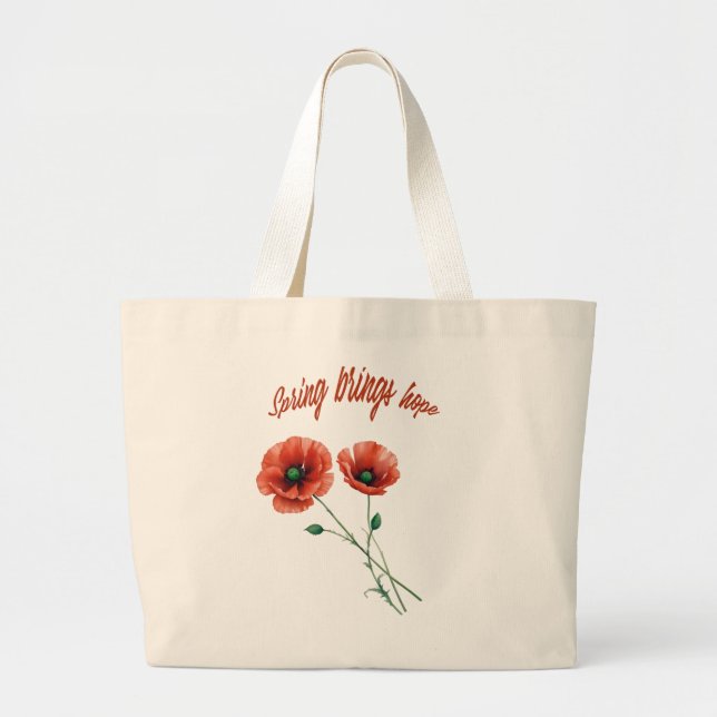 Grand Tote Bag "Springtime Hope Fourre-tout" (Devant)