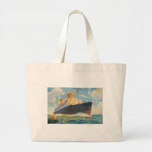 Grand Tote Bag SS Brême en mer