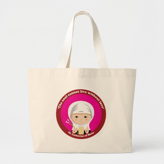 Grand Tote Bag St Catherine de Sienne (Devant)