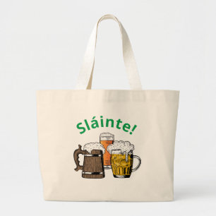 Grand Tote Bag St Patrick's Day Sláinte Beers