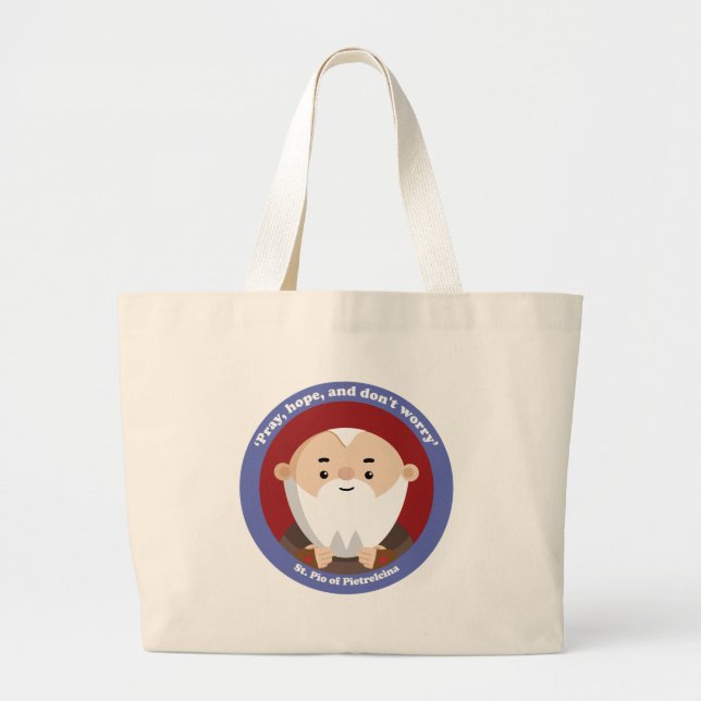 Grand Tote Bag St Pio de Pietrelcina (Devant)