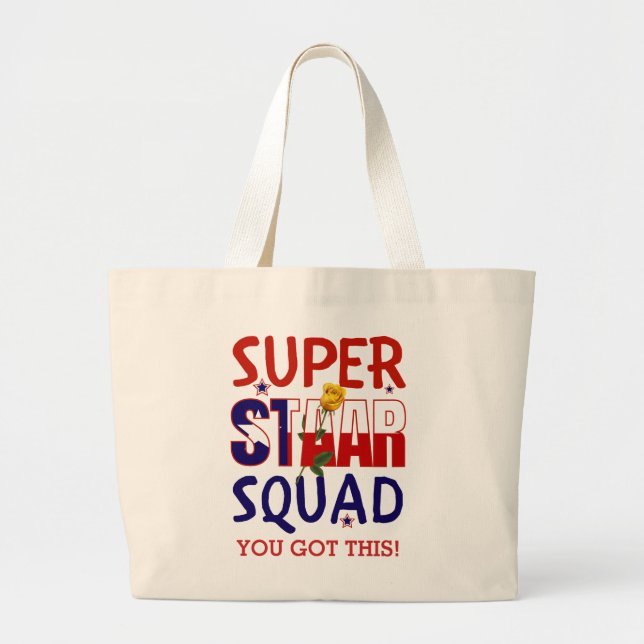 Grand Tote Bag Stade Texas Test Day Teacher Motivational (Devant)