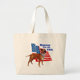 Grand Tote Bag Staffordshire Terrier américain États-Unis