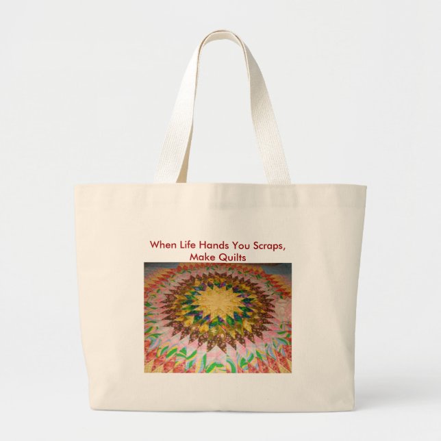 Grand Tote Bag Starburst, quand la vie vous remet des chutes, (Devant)