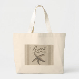 Grand Tote Bag Starfish Beach House Plage Côté Côte