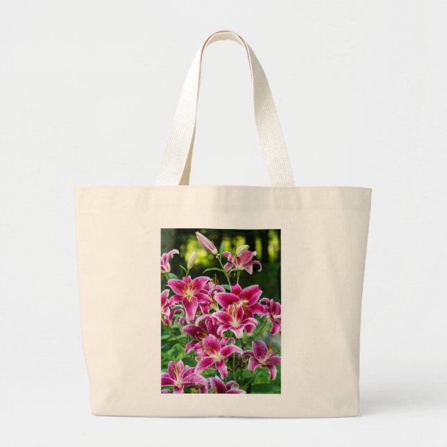 Grand Tote Bag Stargazer Lilies (Devant)