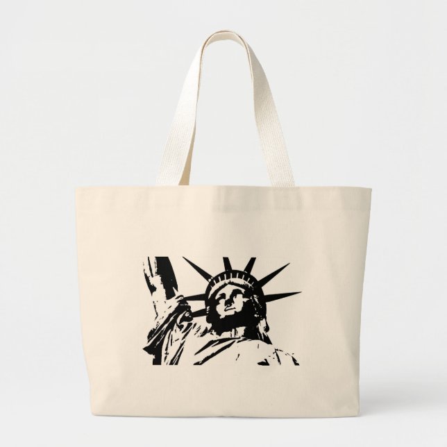 Grand Tote Bag Statue de la Liberté (Devant)