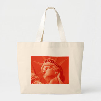 Grand Tote Bag Statue rouge de la Liberté