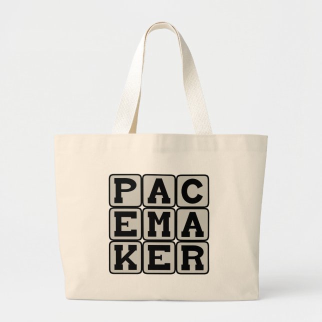 Grand Tote Bag Stimulateur cardiaque, aide cardiaque (Devant)