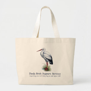 Grand Tote Bag Stork Doula ou sage-femme