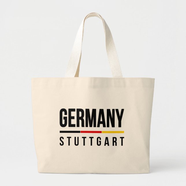 Grand Tote Bag Stuttgart Allemagne (Devant)