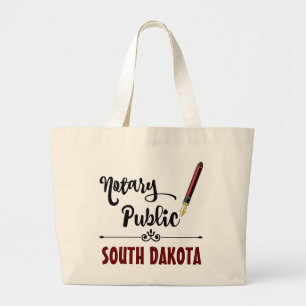 Grand Tote Bag Stylo à encre publique du Dakota du Sud