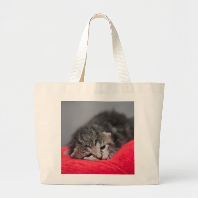 Grand Tote Bag Sucré chaton (Devant)