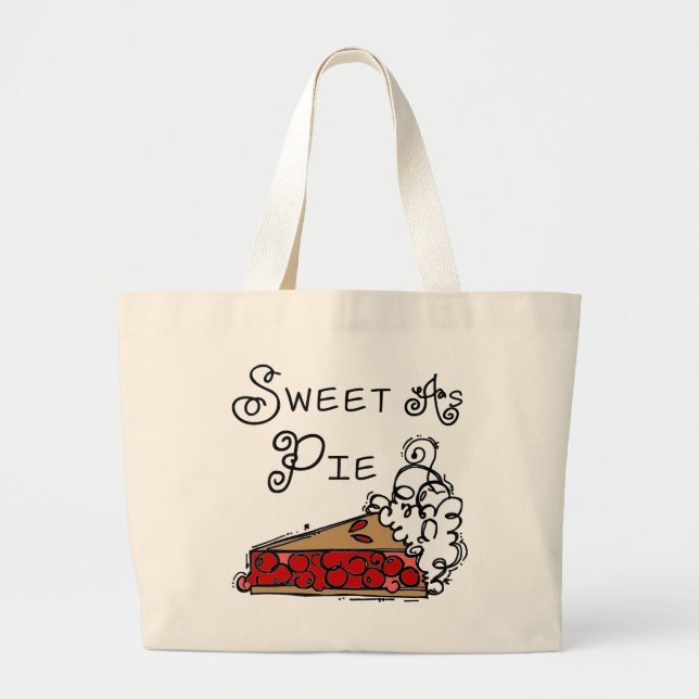 Grand Tote Bag Sucre comme tarte (Devant)