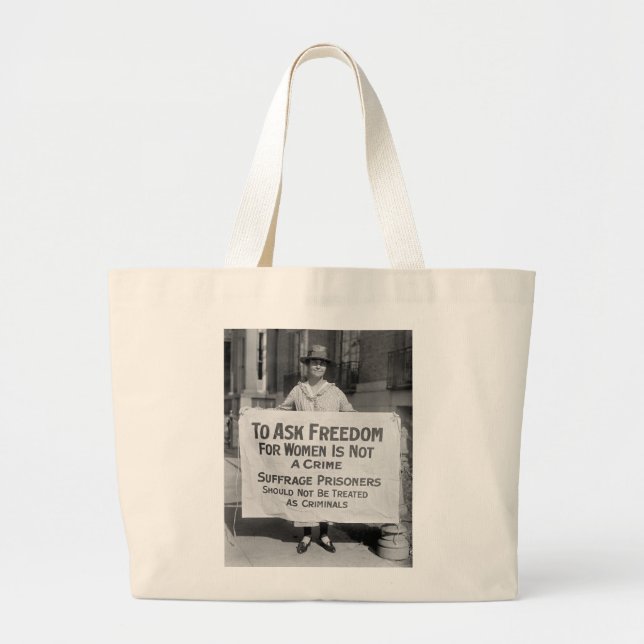 Grand Tote Bag Suffragette pour Alice Paul, 1917 (Devant)