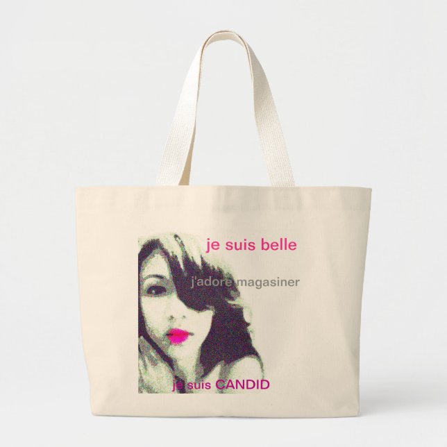 Grand Tote Bag Suis de Je francs (Devant)