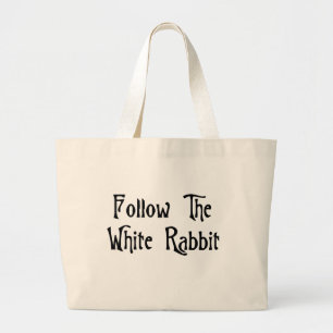 Grand Tote Bag Suivez le lapin blanc