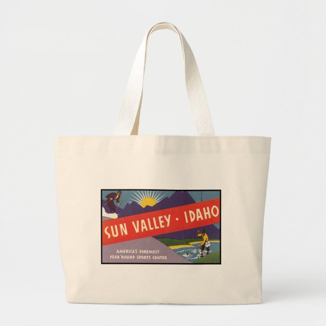 Grand Tote Bag Sun Valley Idaho (Devant)