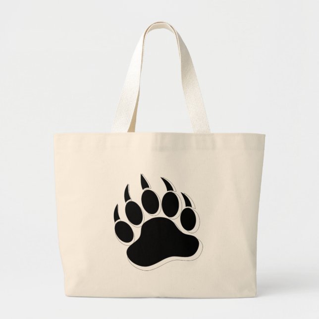 Grand Tote Bag Super Gay Bear griffe B&W 3D effet (Devant)