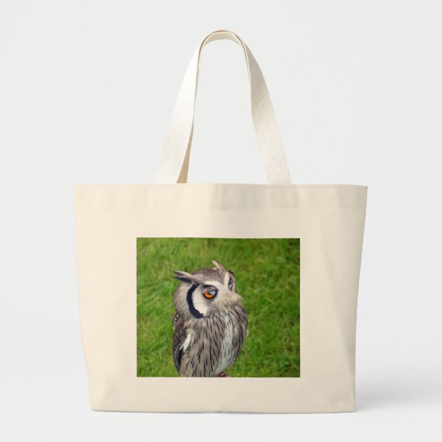 Grand Tote Bag Superbe Petite Chouette (Devant)