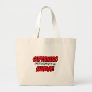 Grand Tote Bag Superhero...Infirmière