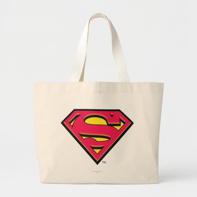 Grand Tote Bag Superman S-Shield | Logo classique (Devant)