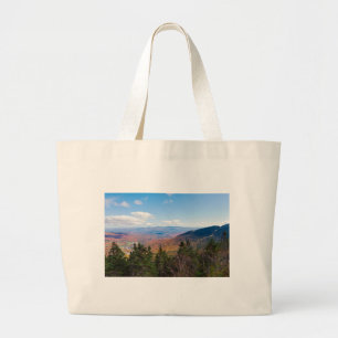 Grand Tote Bag sur le mont mansfield surplombant stowe