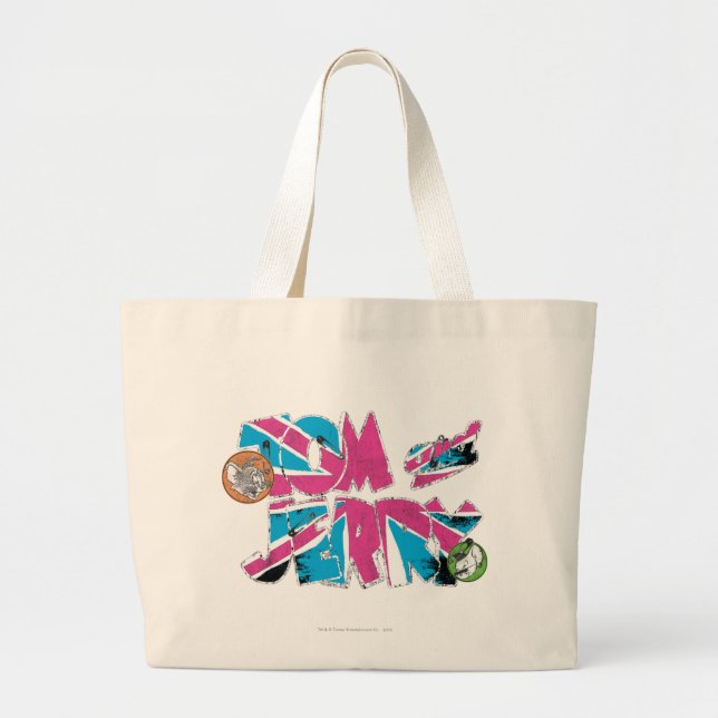 Grand Tote Bag Surcharge Tom et Jerry UK (Devant)
