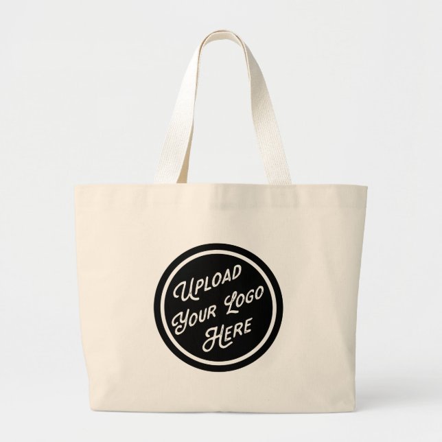 Grand Tote Bag Swag Marketing Logo de l'entreprise (Devant)