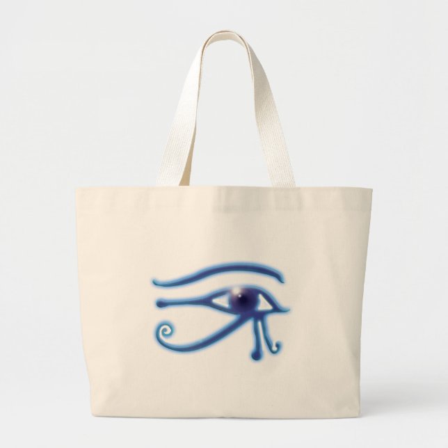 Grand Tote Bag Symbole à jet d'or égyptien antique de Ra (Devant)