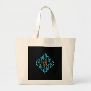 Grand Tote Bag SYMBOLE Bleu Illuminati