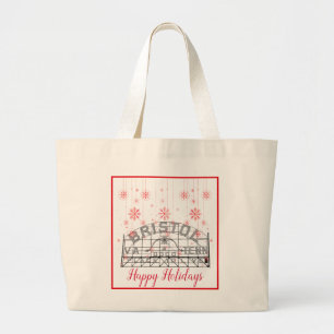 Grand Tote Bag SYMBOLE Bristol Slogan Shopping de Noël