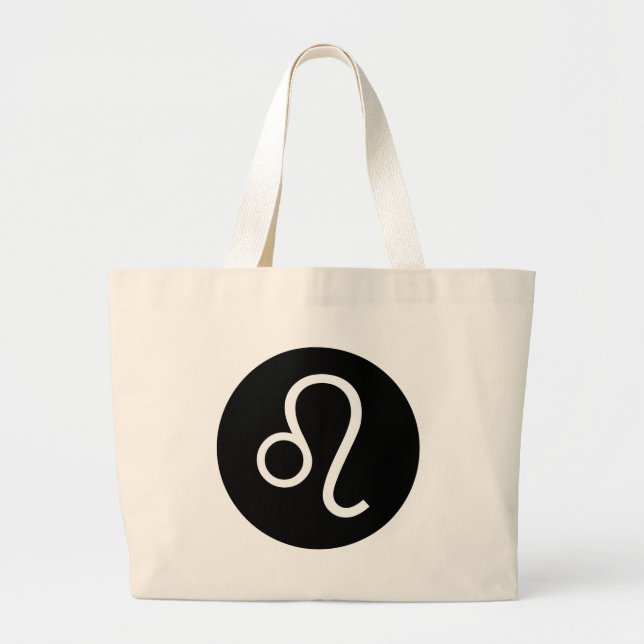 Grand Tote Bag Symbole de Leo (Devant)